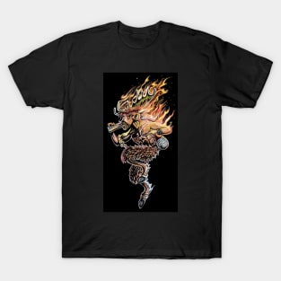 Moose Horn Satyr on fire with desire T-Shirt